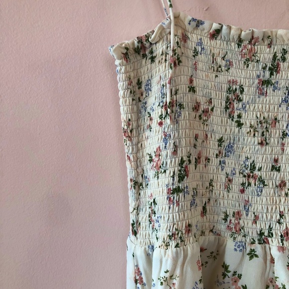 Reformation Sable Dress Carine Light Florals Midi Smock Dress - Picture 4 of 6